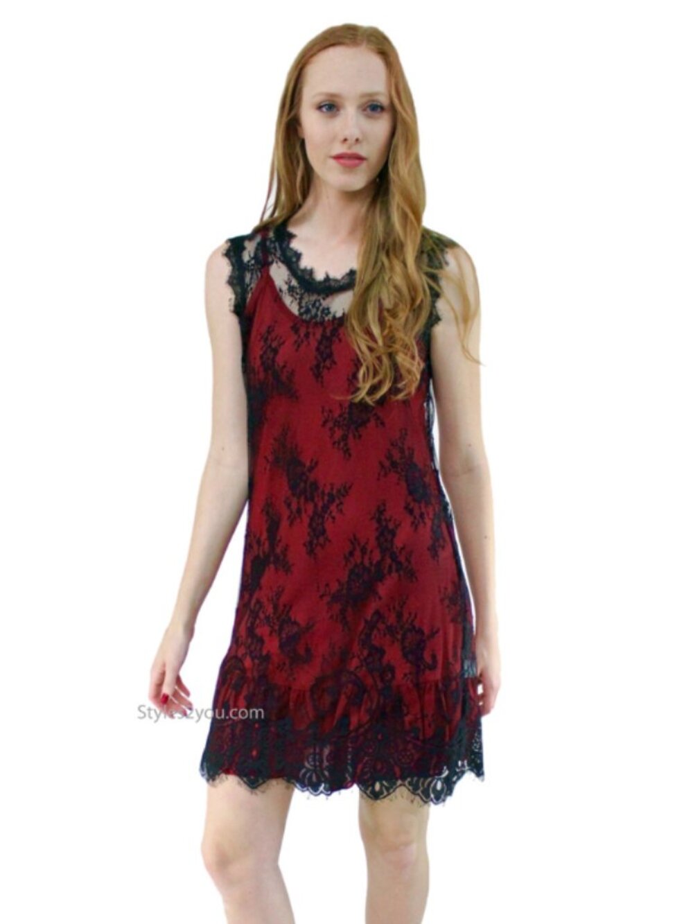 NWT PRETTY ANGEL Dottie Lace Tunic in Black